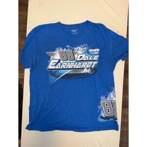 Hendrick Motorsports Dale Earnhardt Jr Blue L Racing Graphic T-Shirt